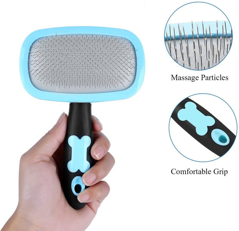 Dog Brush & Cat Brush- Slicker Pet Grooming Brush- Shedding Grooming Tools