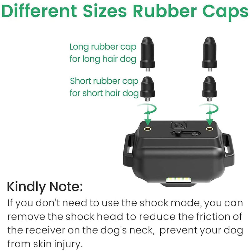 Dog Training Collar, 2600ft Range Dog Shock Collar Waterproof Shock Collar for 2 Dogs with 4 Training Modes Light Static Shock Vibration Beep