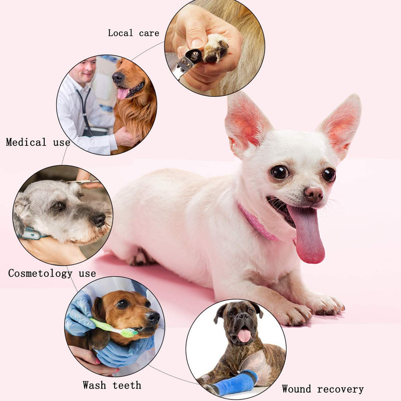 Protective Inflatable Collar for Dogs and Cats - Soft Pet Recovery Collar Does Not Block Vision E-Collar