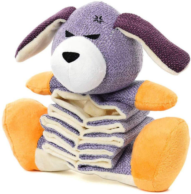 Dog Toys Plush Dog Toys Partial Stuffed Animal with Crinkle Paper Relieve Boredom for Large and Medium Dogs