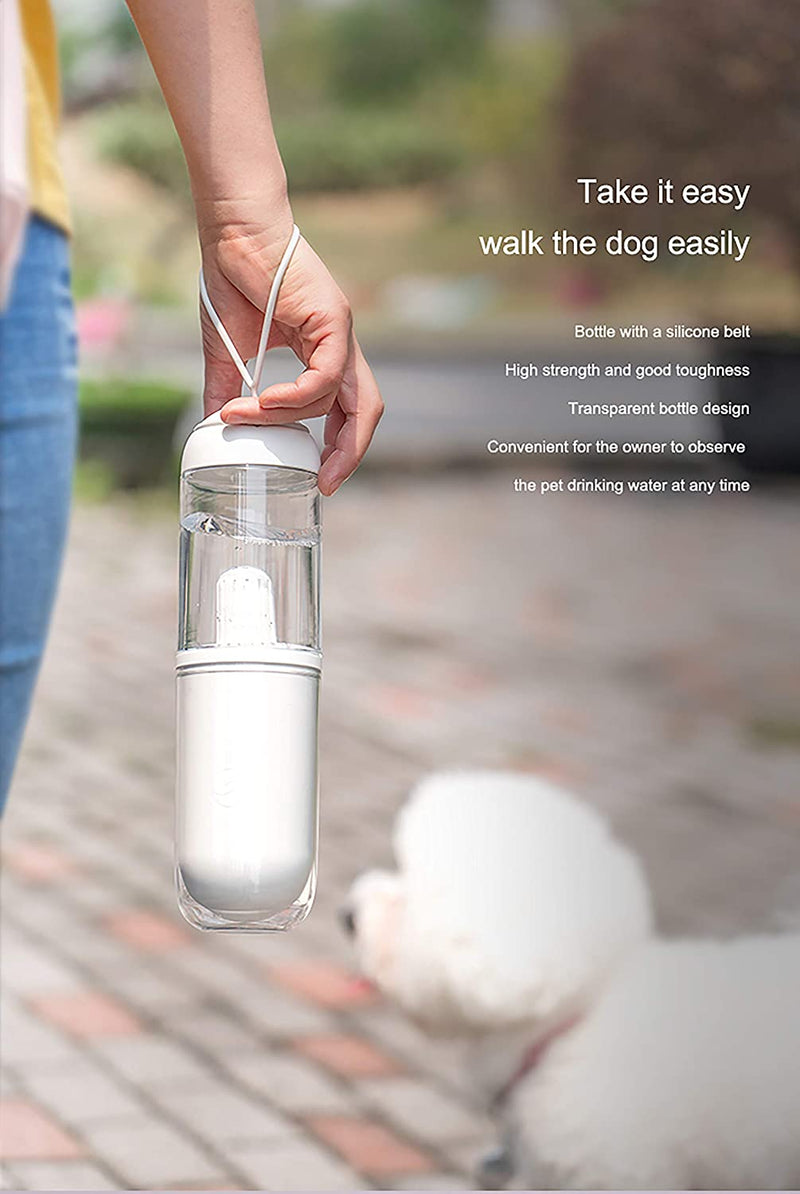 Portable Pets, Dogs Water Dispenser, Pet Travel Drink Cup, Food Grade Silicone, BPA Free with PP Cotton Filter