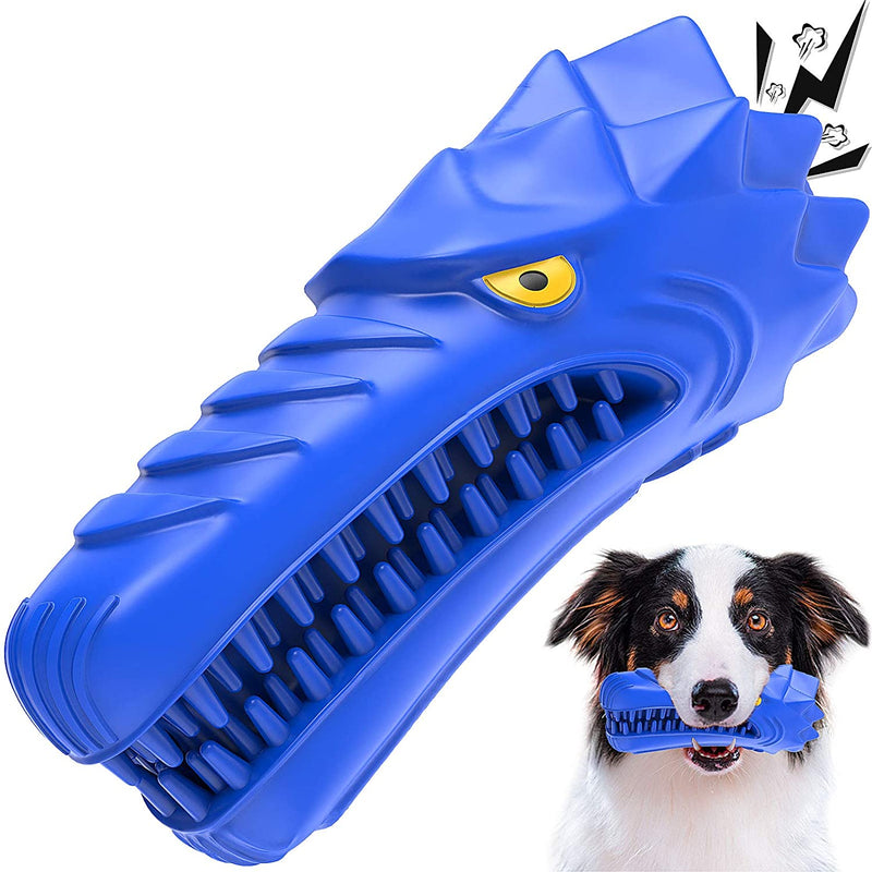 Dog Chew Toys,Wisedom Indestructible Tough Durable Dog Toothbrush Toys for Aggressive Chewers Large Breed Dental Care Teeth Cleaning