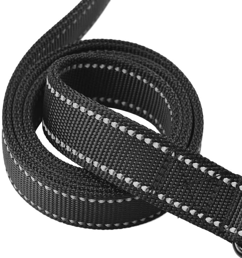 Pet Gear Dog Leash 8ft Long - Black - Traffic Padded Two Handle - Heavy Duty - Double Handles Lead for Control Safety Training - Leashes for Large Dogs or Medium Dogs - Dual Handles Leads