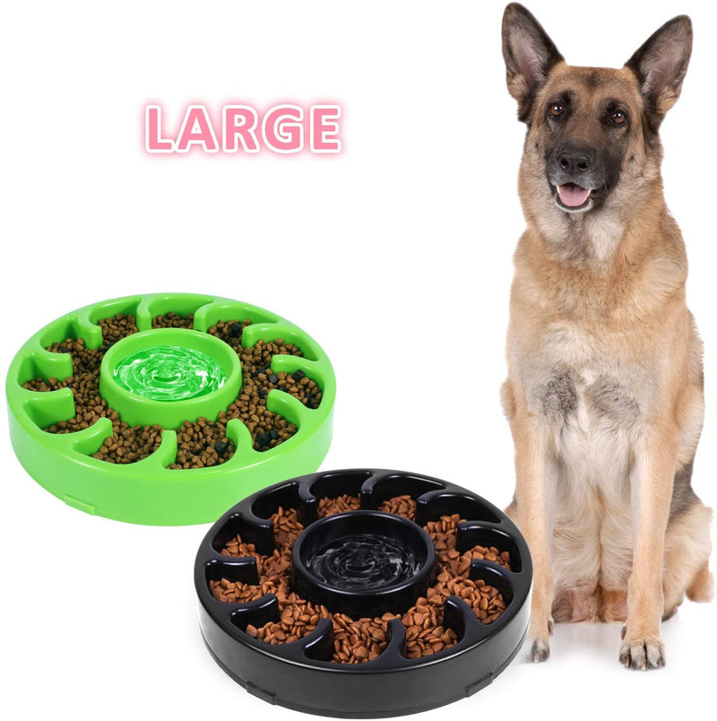 Dog Bowl for Large Dogs,Anti-Gulping Dog Slow Feeder Stop Bloat,Slow Eating Big Pet Bowl