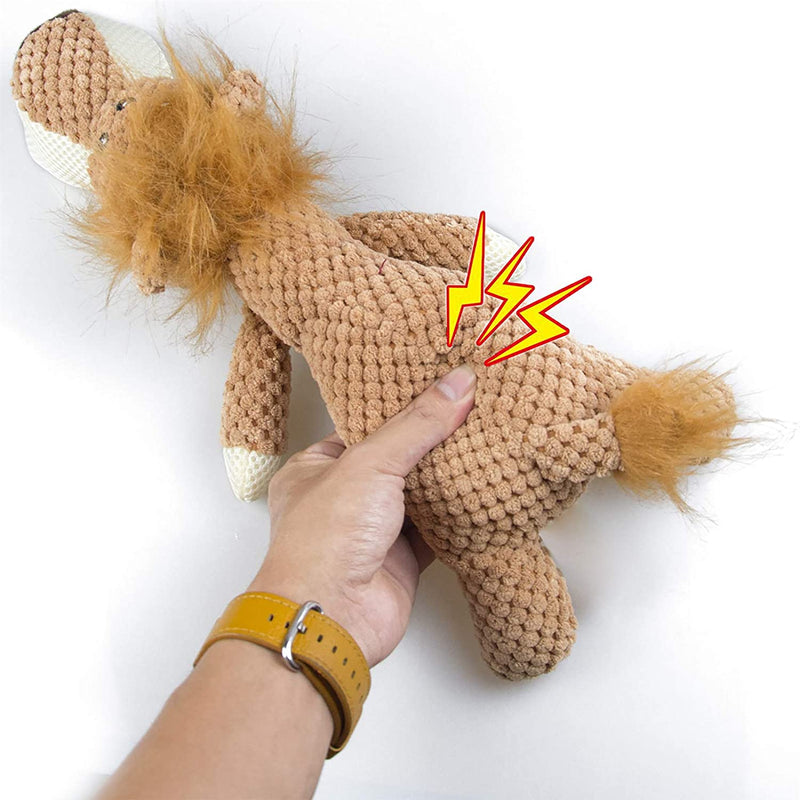 WildWave Dog Plush Toys Dog Chew Toys Pet Squeaky Toys with Squeaker, Interactive Chewing and Durable Cute Soft Toys for Puppy Medium Dogs Teeth Cleaning Training