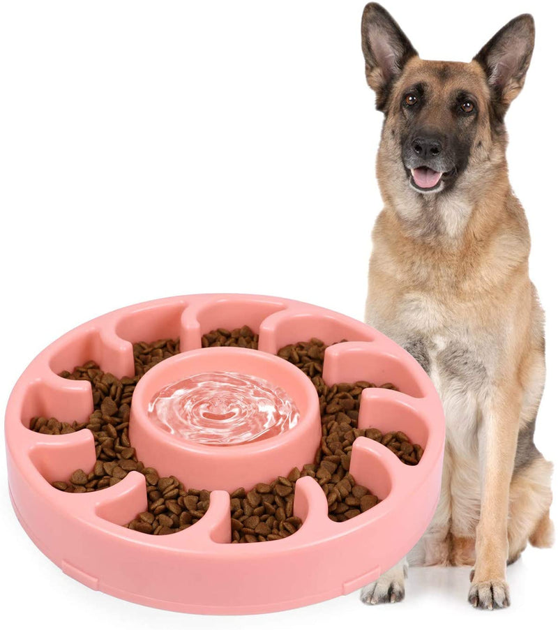 Dog Bowl for Large Dogs,Anti-Gulping Dog Slow Feeder Stop Bloat,Slow Eating Big Pet Bowl