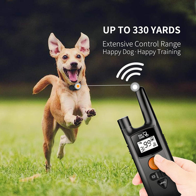 Dog Training Collar - Rechargeable Dog Shock Collar w/3 Training Modes, Beep, Vibration and Shock, Rainproof Training Collar, Up to 1000Ft Remote Range, Adjustable Shock Levels Dog Training Set