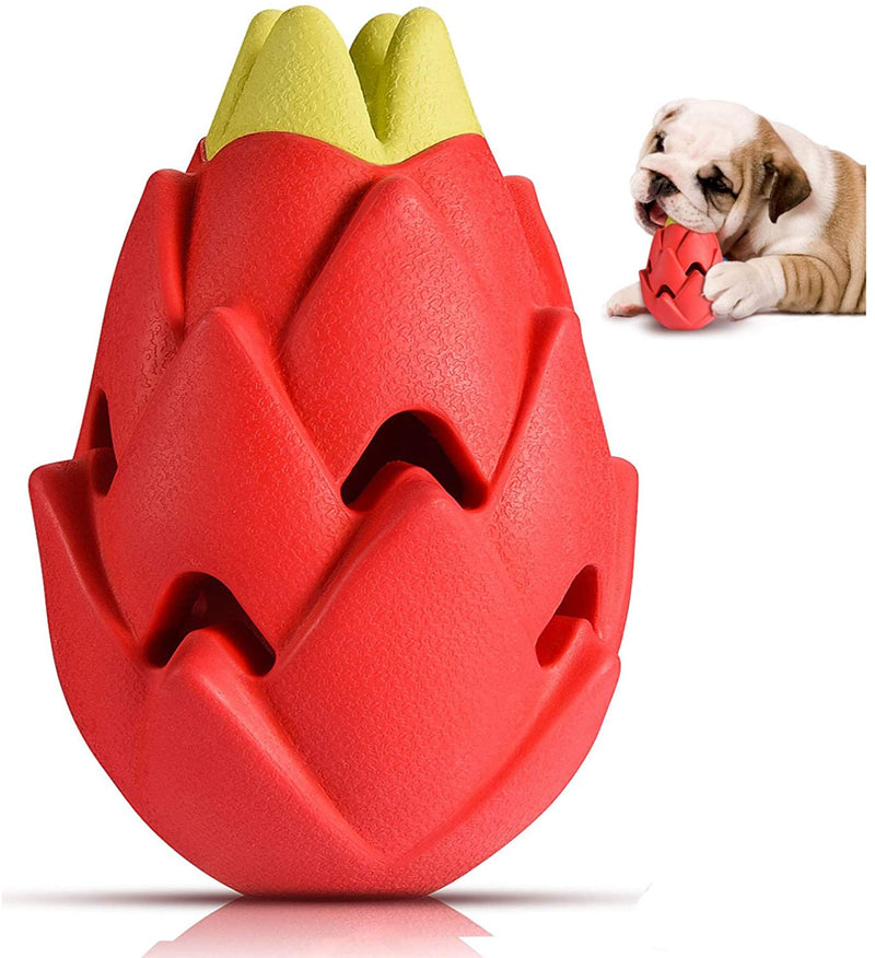 Dog Chew Toys for Aggressive Chewers Medium Large Breed,Tough Dog Toys for Medium Large Dogs,Indestructible Durable Dog Toys,Interactive Treat Toys for Dogs Teeth Clean-Pitaya