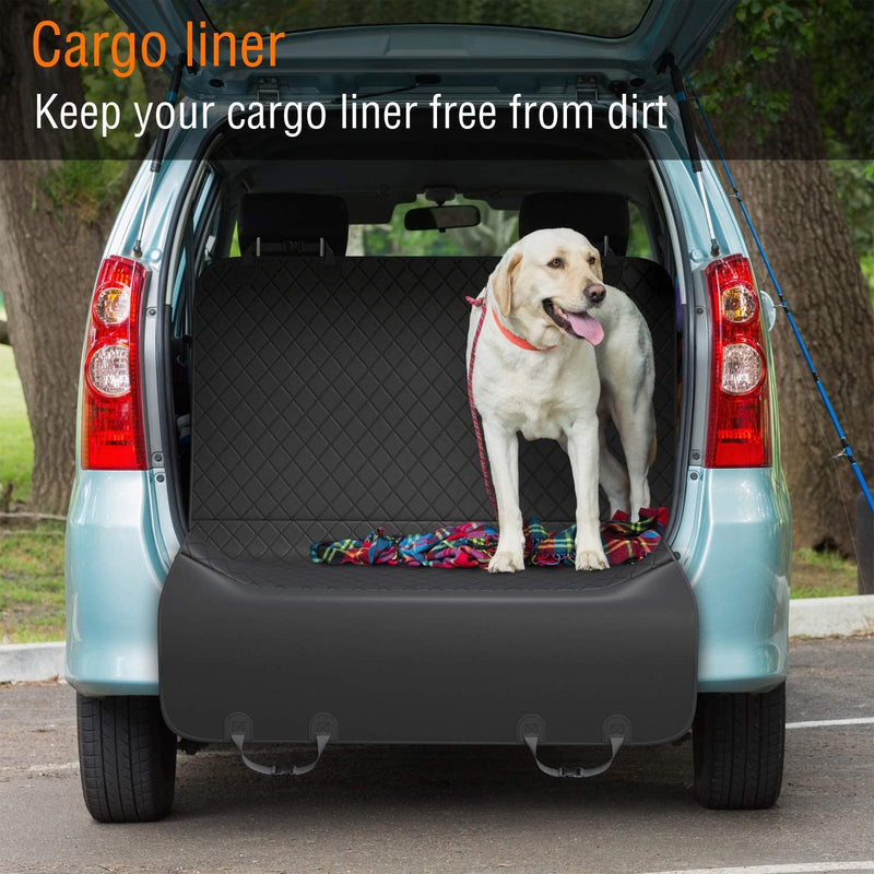 Dog Back Seat Cover Protector Waterproof Scratchproof Nonslip Hammock for Dogs Backseat Protection Against Dirt and Pet Fur Durable Pets Seat Covers for Cars & SUVs