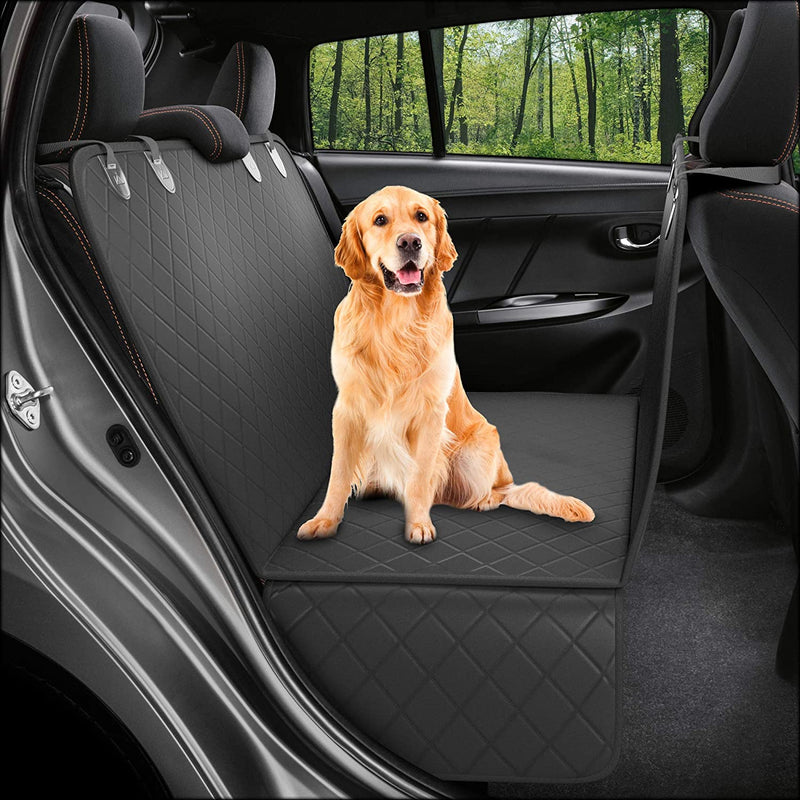 Dog Back Seat Cover Protector Waterproof Scratchproof Nonslip Hammock for Dogs Backseat Protection Against Dirt and Pet Fur Durable Pets Seat Covers for Cars & SUVs