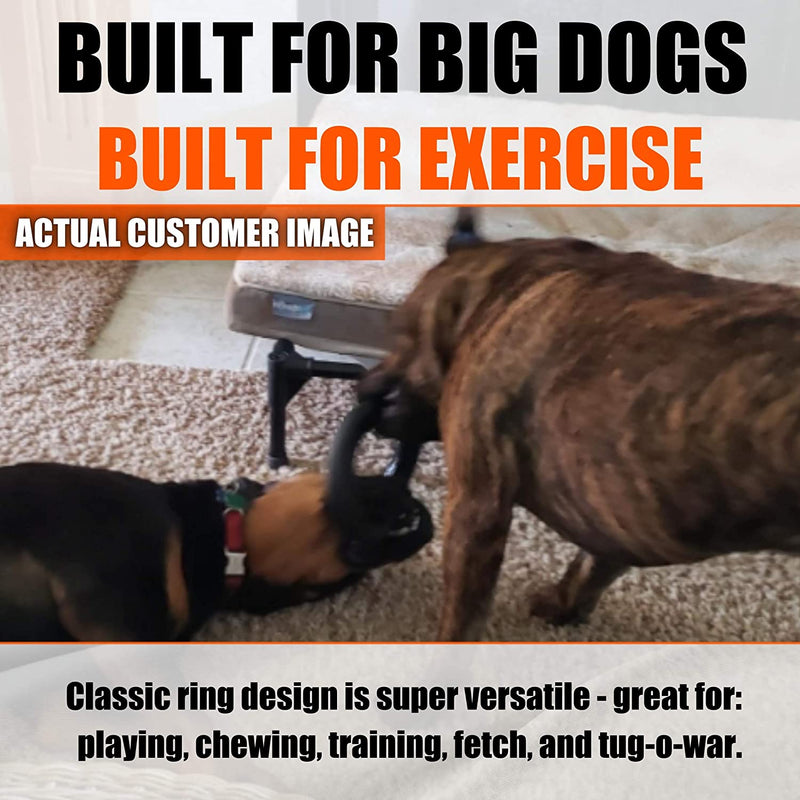 Durable Chew Toy - Lifetime Replacement Guarantee - Tested & Approved by Large Breeds & Aggressive Chewers - Strong, Durable, Tough, Interactive Natural Rubber Dog Toy for Super Chewers