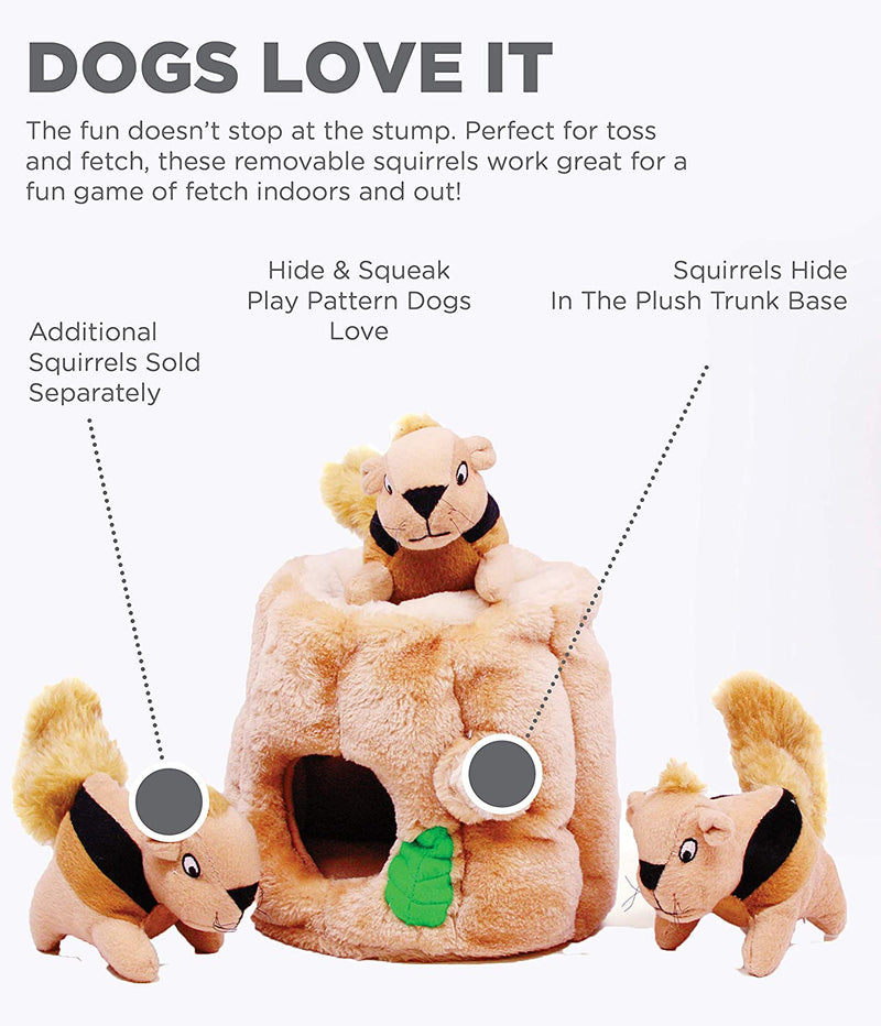 Squeaky Puzzle Plush Dog Toy - Hide and Seek Activity for Dogs