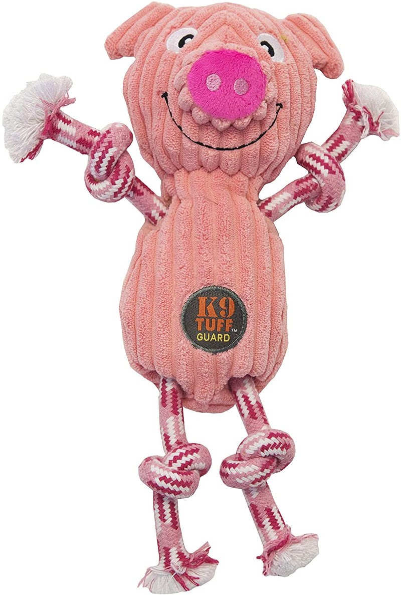 Pet Squeakin’ Squiggles Monkey Dog Toy - Tough and Durable Corduroy Plush Squeaky Toy for Dogs