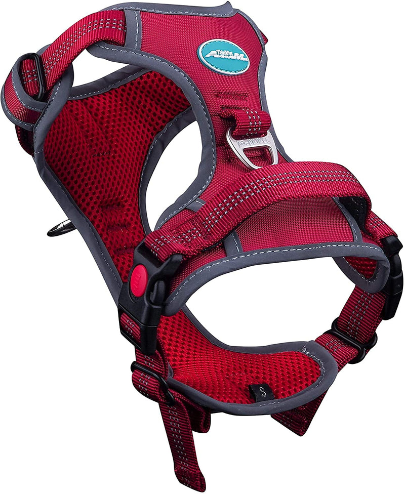 No Pull Harness Breathable Sport Harness with Handle-Dog Harnesses Reflective Adjustable for Medium Large Dogs,Back/Front Clip for Easy Control