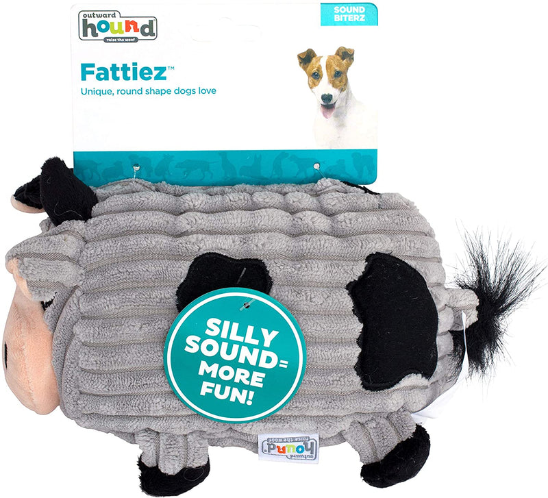 Fattiez Round Squeaky Plush Toy by Outward Hound