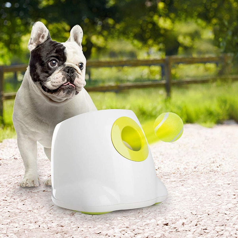 Interactive Automatic Dog Ball Launcher, Tennis Ball Throwing Machine, Dog Training Toy, Pitching Machine, 3 Balls Included