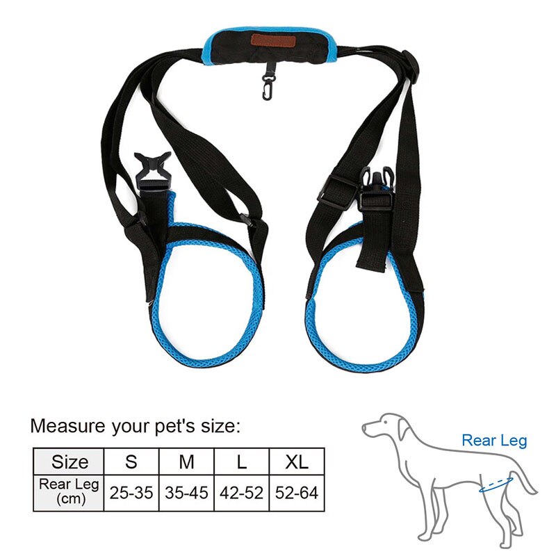 Adjustable Dog Lift Harness For Back Legs Nylon Pet Dogs Leash Belt Harness