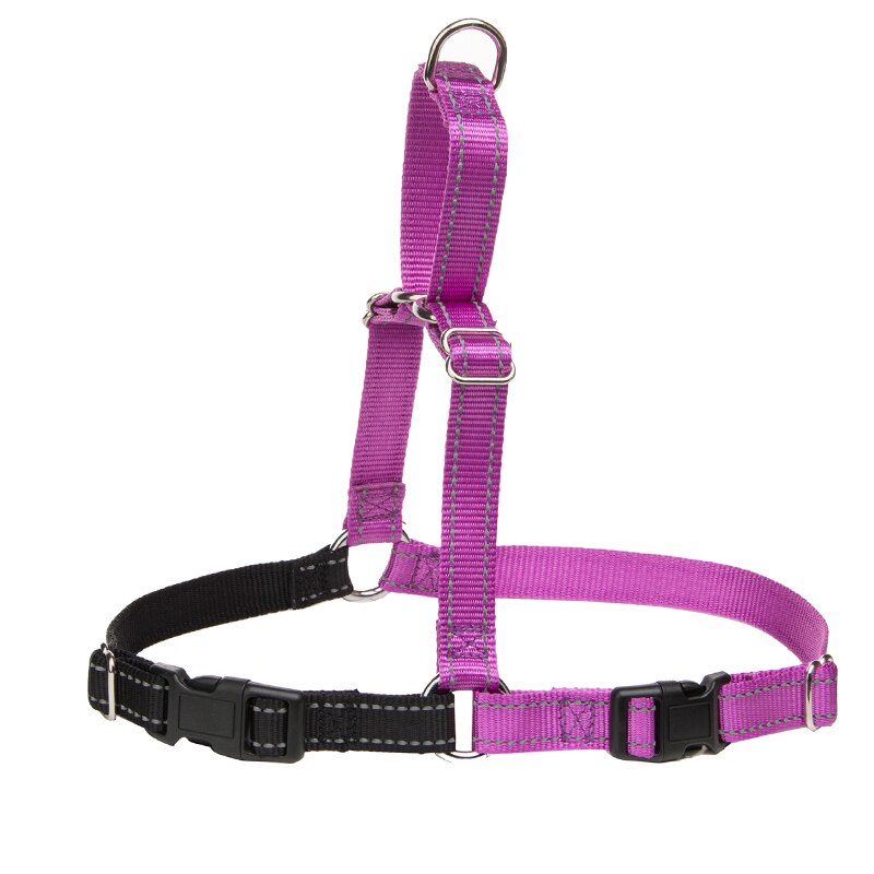 Adjustable Nylon dog Harness with Reflective No-Pull Harness Strees-free Walks