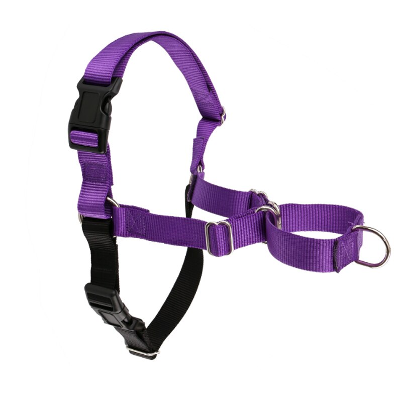 Adjustable Nylon dog Harness with Reflective No-Pull Harness Strees-free Walks