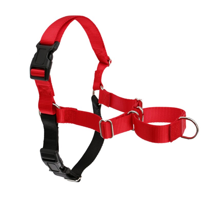 Adjustable Nylon dog Harness with Reflective No-Pull Harness Strees-free Walks