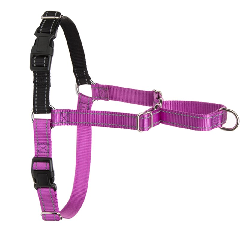 Adjustable Nylon dog Harness with Reflective No-Pull Harness Strees-free Walks