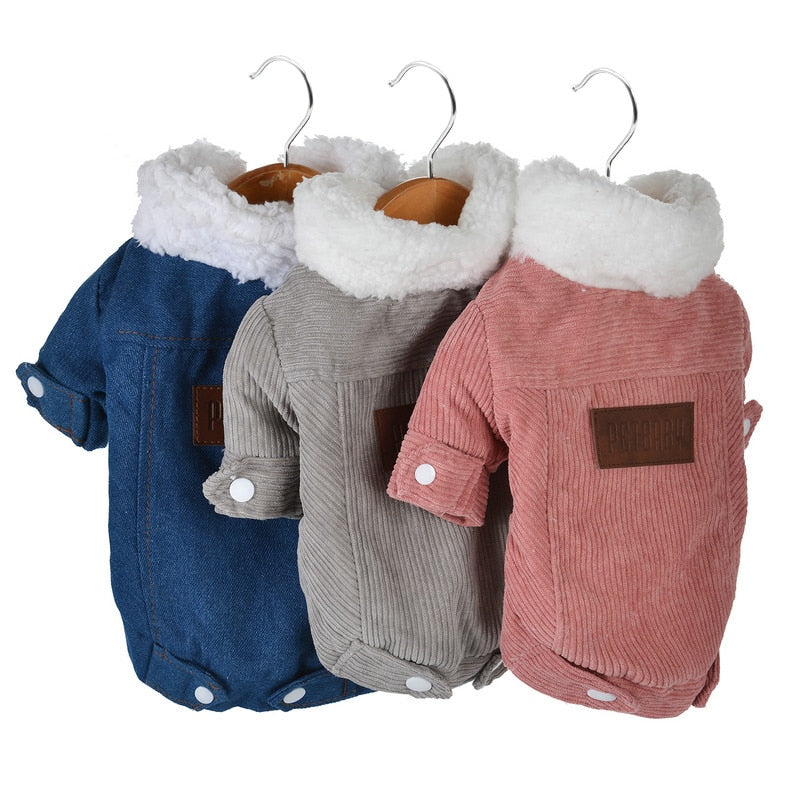 Autumn Winter Pet Dog Clothes For Dogs Thicken Warm Coat Jacket Soft Fleece Chihuahua