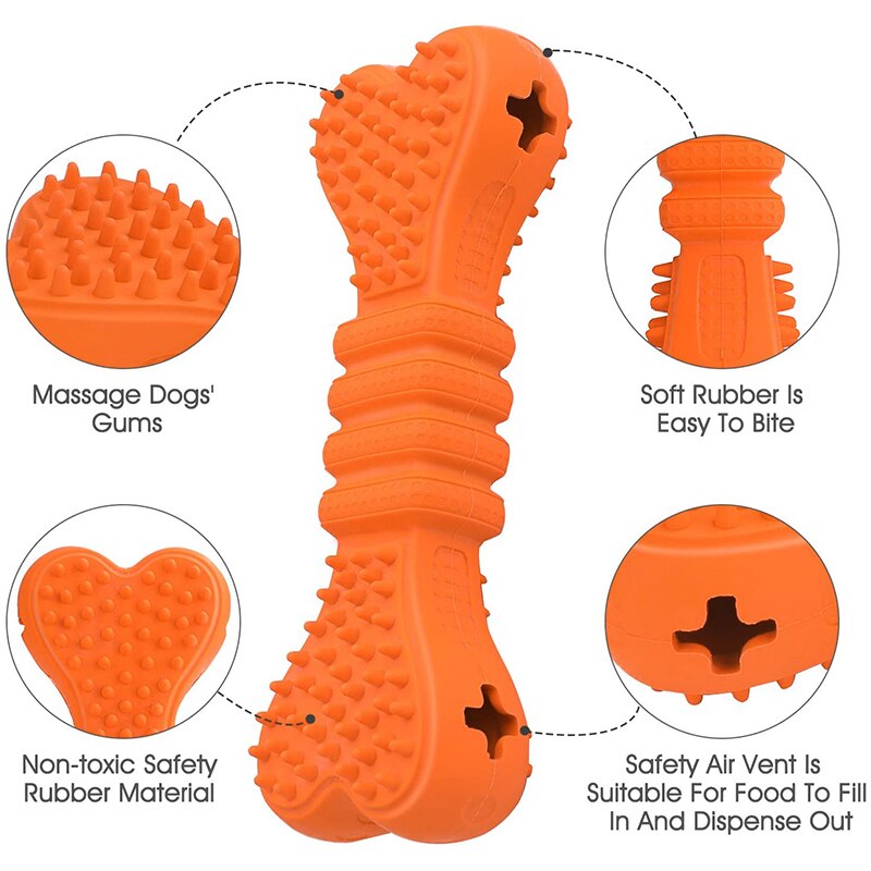 Dog Chew Toys Puppy Toys for Teething Treat Interactive Food Dispensing Dog Toys