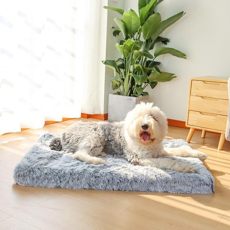 Comfort Orthopedic Foam Dog Bed Plush Cosy Skid-resistant Waterproof Pet Mattress