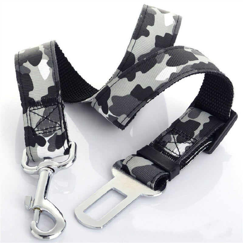 Camouflage Strong Pet Dog Car Belt Dogs Vehicle Travel Safety Belts