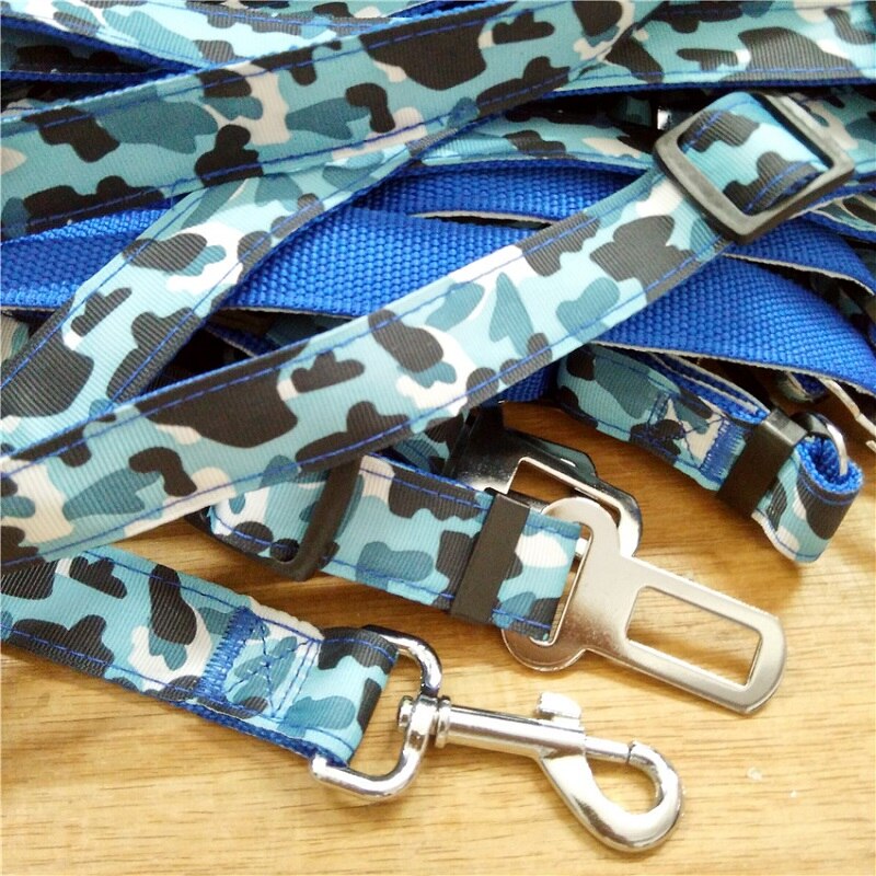 Camouflage Strong Pet Dog Car Belt Dogs Vehicle Travel Safety Belts