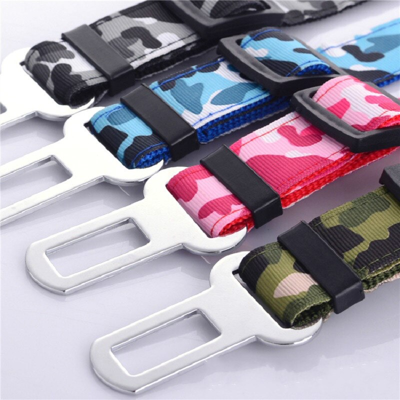 Camouflage Strong Pet Dog Car Belt Dogs Vehicle Travel Safety Belts