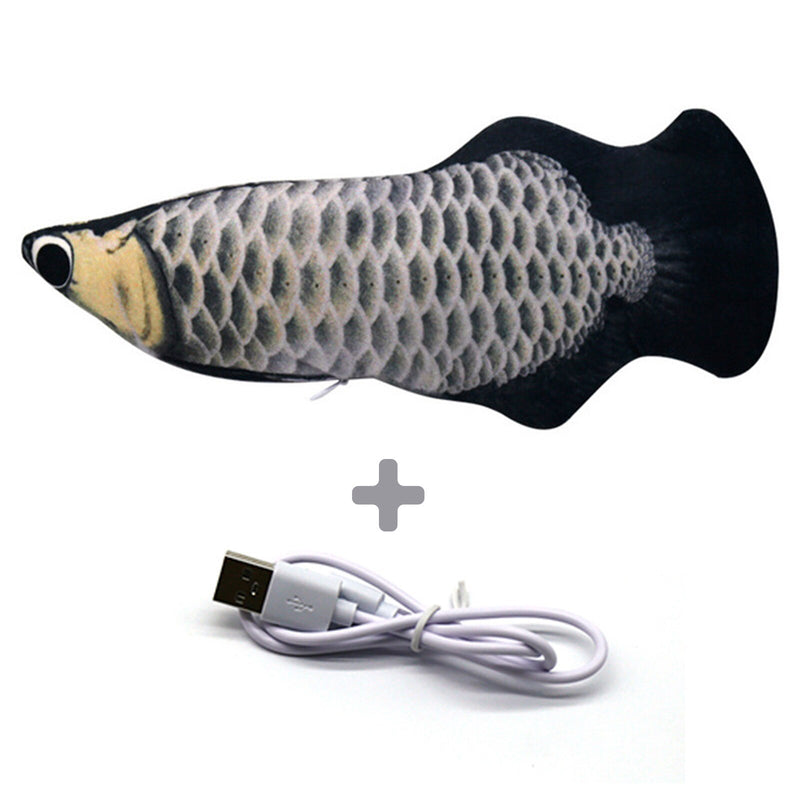 Pet Cat Toy Electric USB Charging Simulation Fish Toys for Cat Chewing Playing Biting Supplies