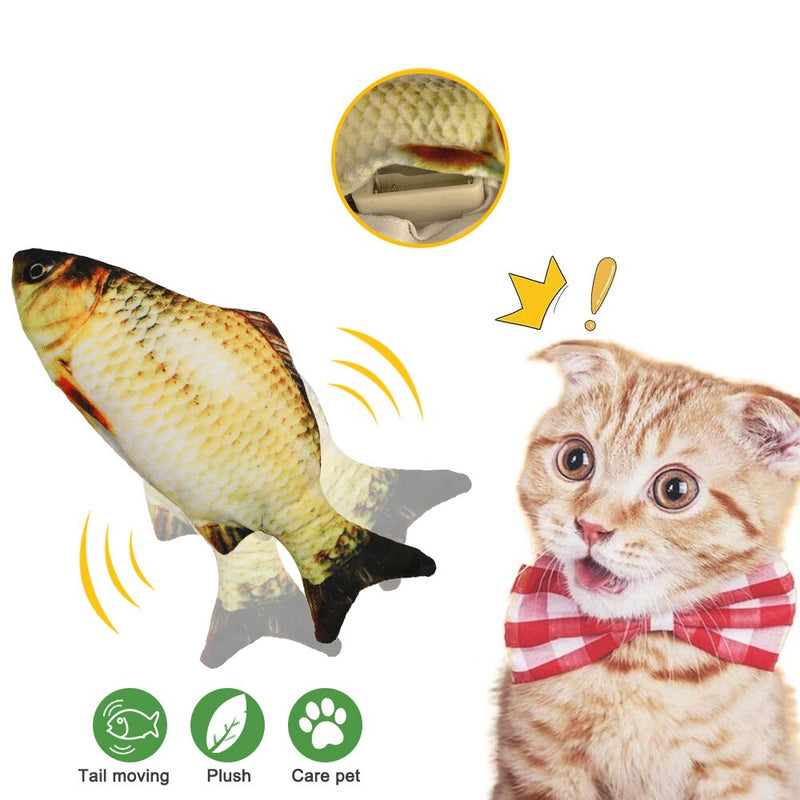 Pet Cat Toy Electric USB Charging Simulation Fish Toys for Cat Chewing Playing Biting Supplies