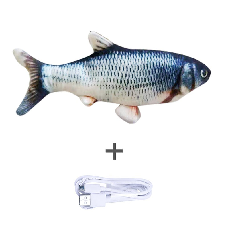 Pet Cat Toy Electric USB Charging Simulation Fish Toys for Cat Chewing Playing Biting Supplies