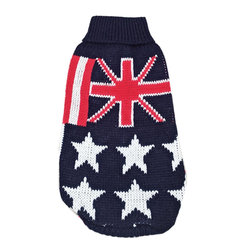 Christmas Cat Dog Sweater Pullover Winter Dog Clothes for Small Dogs Chihuahua Yorkies Puppy Jacket Pet Clothing