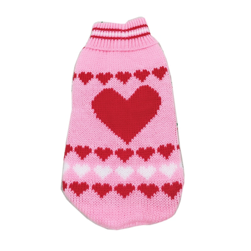 Christmas Cat Dog Sweater Pullover Winter Dog Clothes for Small Dogs Chihuahua Yorkies Puppy Jacket Pet Clothing