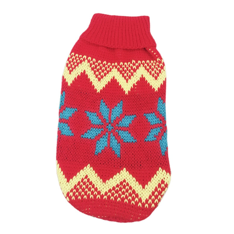 Christmas Cat Dog Sweater Pullover Winter Dog Clothes for Small Dogs Chihuahua Yorkies Puppy Jacket Pet Clothing