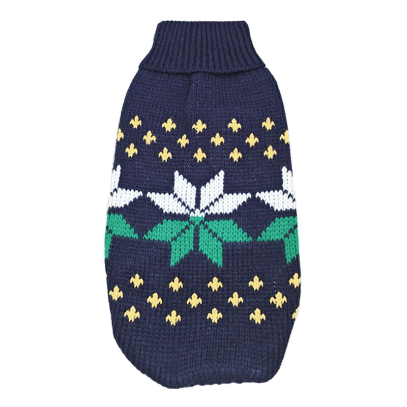 Christmas Cat Dog Sweater Pullover Winter Dog Clothes for Small Dogs Chihuahua Yorkies Puppy Jacket Pet Clothing