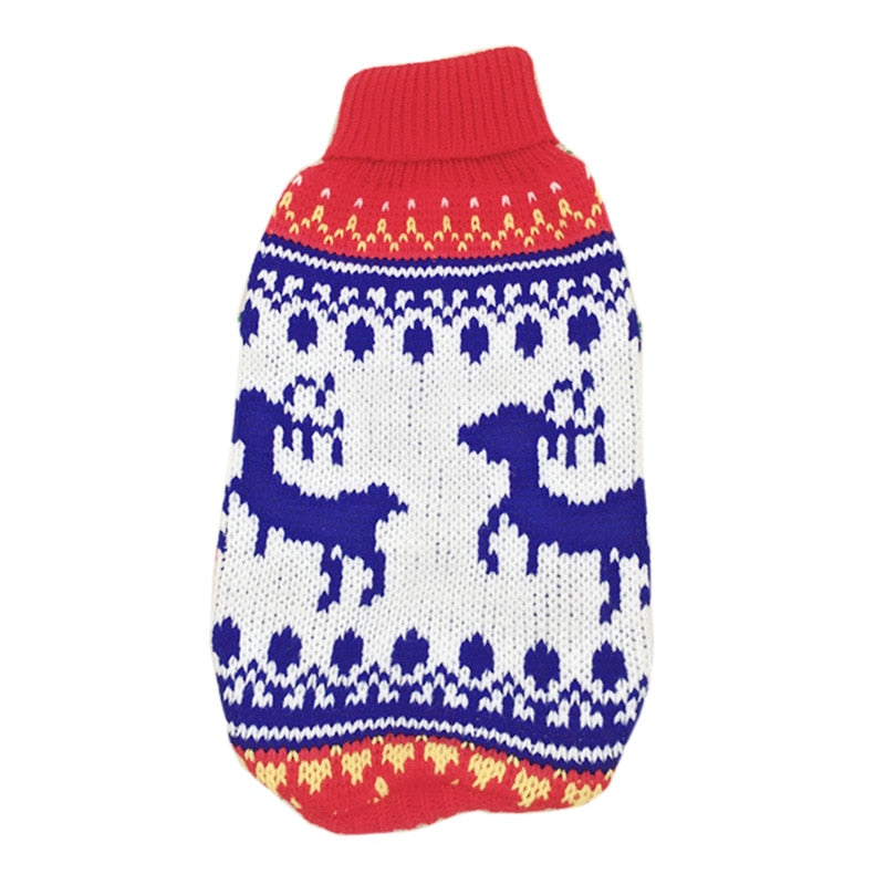 Christmas Cat Dog Sweater Pullover Winter Dog Clothes for Small Dogs Chihuahua Yorkies Puppy Jacket Pet Clothing