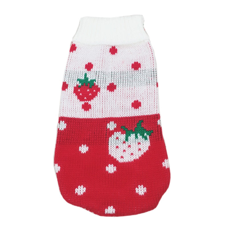 Christmas Cat Dog Sweater Pullover Winter Dog Clothes for Small Dogs Chihuahua Yorkies Puppy Jacket Pet Clothing