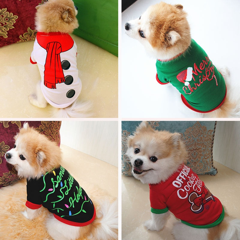 Dog Clothes New Year Pets Dogs Clothing For Small Medium Dogs Costume Chihuahua Pet Shirt Warm Dog Clothing Yorkshire