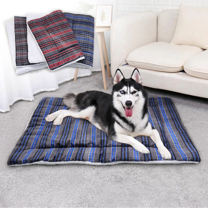 Cotton Pet Cushion Soft Dog Bed Mat Warm Dogs Blanket Solid Fleece Lounger Bed