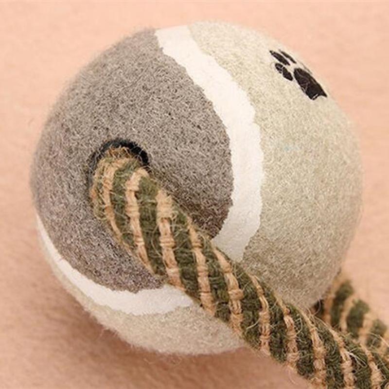 Cotton Pet Dog Rope Chew Tug Toy Knot Bone Ball Shape Pets Palying Teeth Cleaning