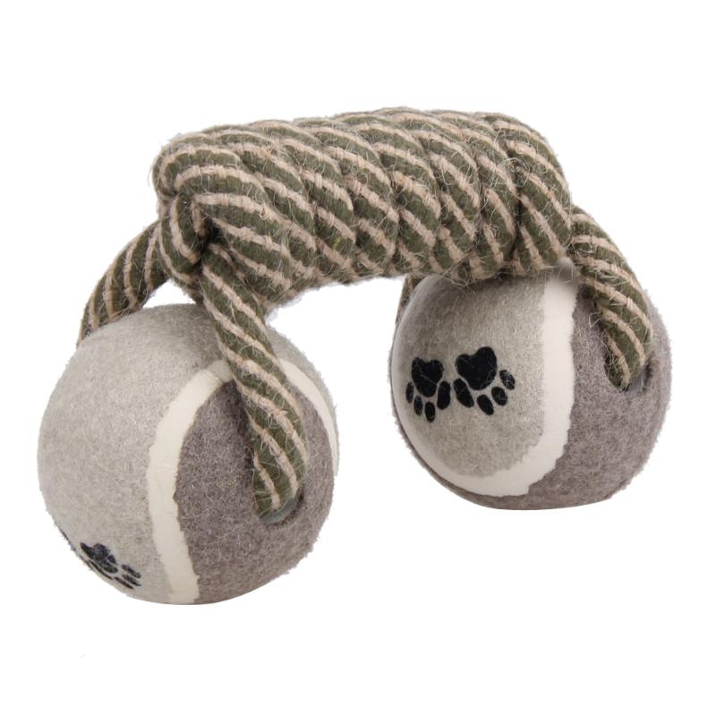 Cotton Pet Dog Rope Chew Tug Toy Knot Bone Ball Shape Pets Palying Teeth Cleaning