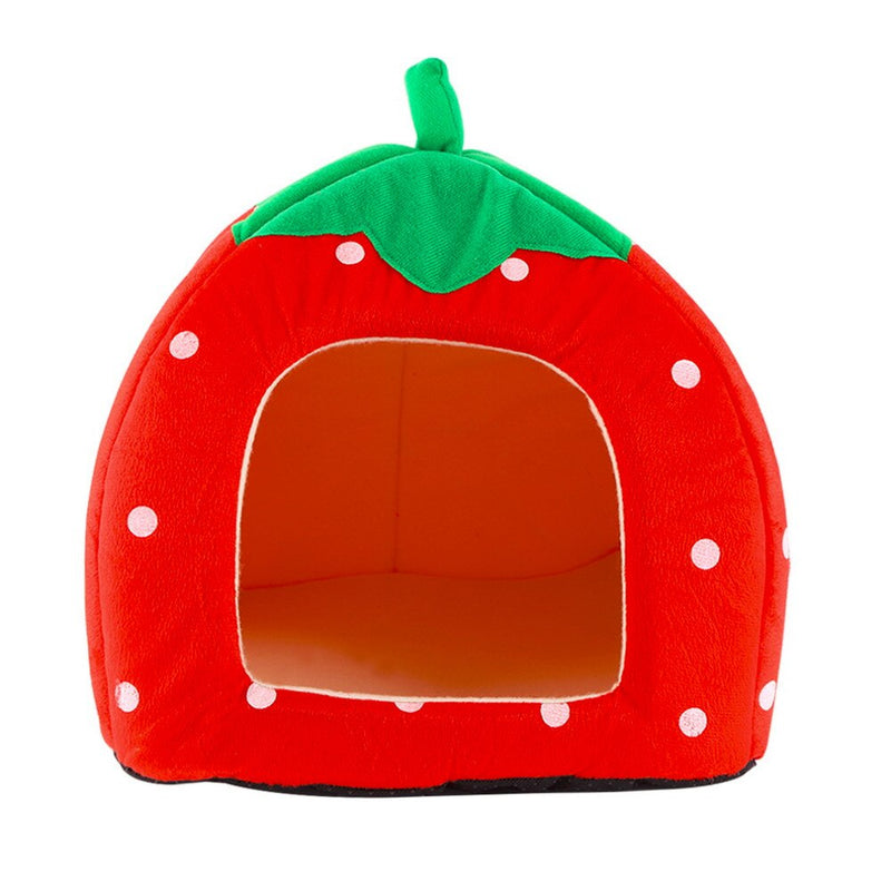 Cat Nest Teddy Dog Fruit Banana Strawberry Pineapple Cotton Bed Foldable Dog House