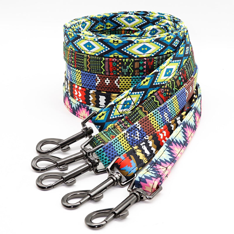 Custom Dog Collar Personalzied Nylon Pet Dog ID Tag Collars Printed Puppy Leash