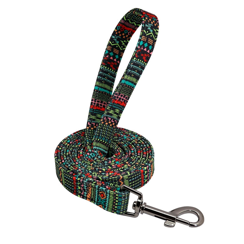 Custom Dog Collar Personalzied Nylon Pet Dog ID Tag Collars Printed Puppy Leash