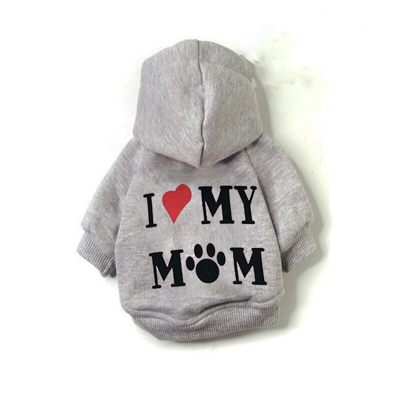 Cute Dog Hoodie Winter Pet Dog Clothes For Dogs Coat Jacket Cotton Ropa Bulldog Clothing