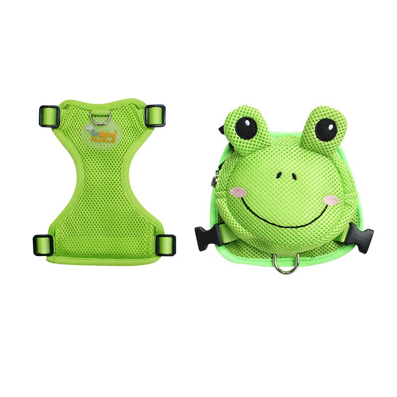 Cute Pet Backpack Harness Travel Outdoor Hiking Saddlebag for Small Dogs