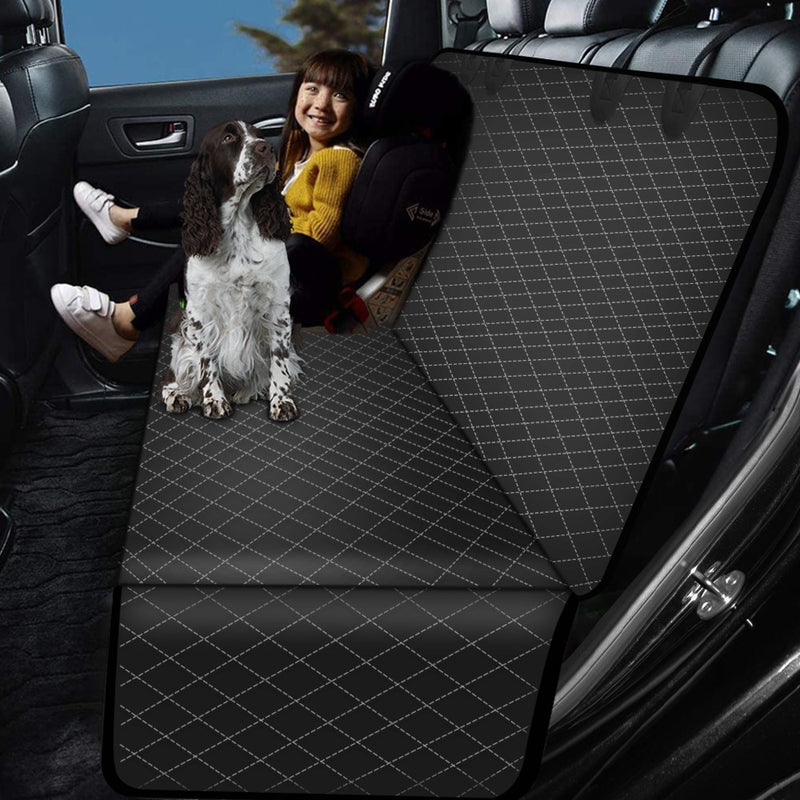 Dog Car Seat Cover View Mesh Pet Carrier Hammock Safety Protector Car Rear Back Seat Mat With Zipper And Pocket For Travel